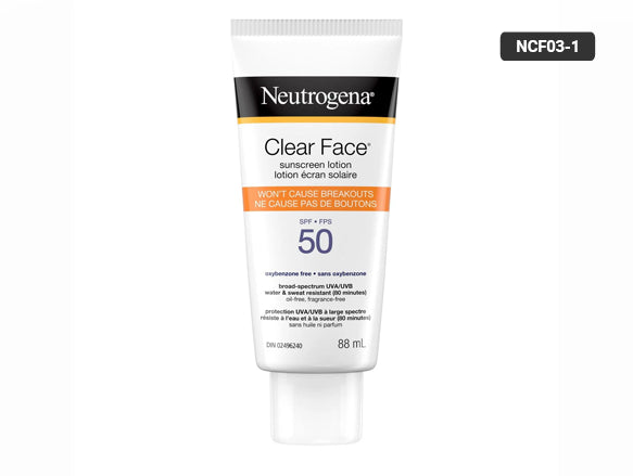 Neutrogena Clear Face Oil Free SPF 50 Sunscreen 88ml in Sri Lanka